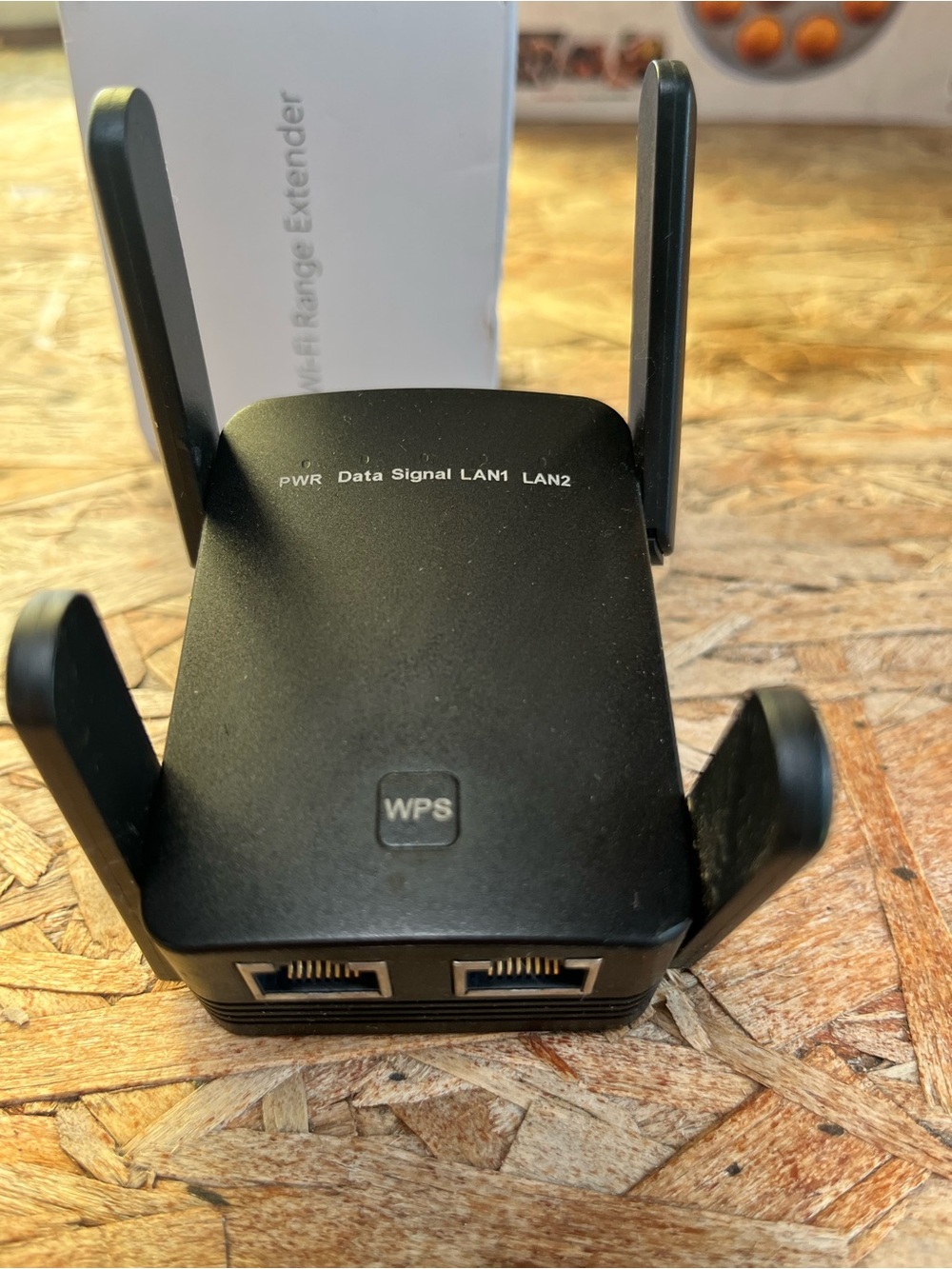 Wi-Fi Range Extender Black - Wireless Network Repeater